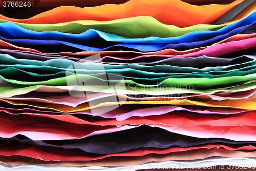 Image of crumpled color papers background