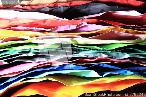 Image of crumpled color papers background