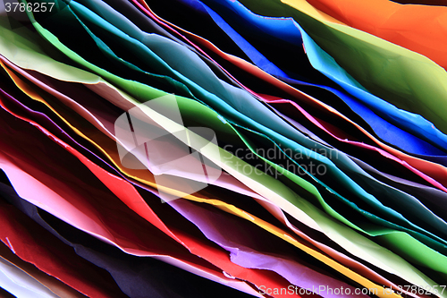 Image of crumpled color papers background