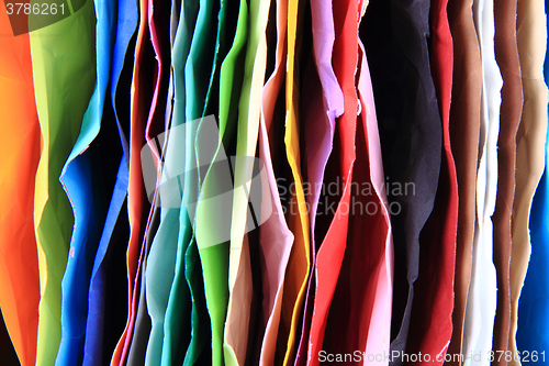 Image of crumpled color papers background