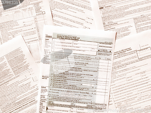 Image of  Tax forms vintage