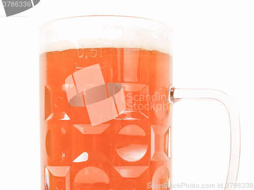 Image of Retro looking German beer glass