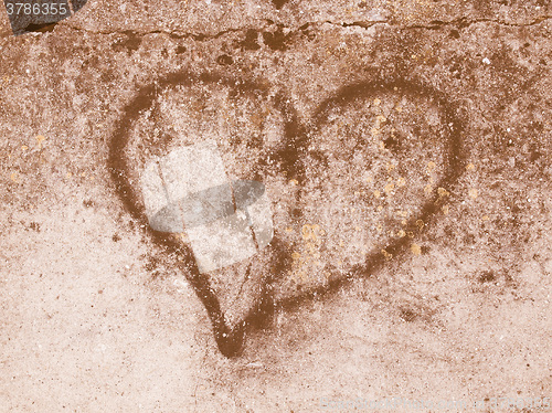 Image of  Heart symbol of love vintage