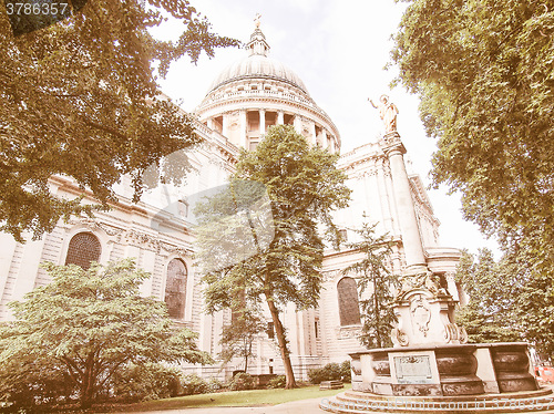 Image of St Paul Cathedral, London vintage