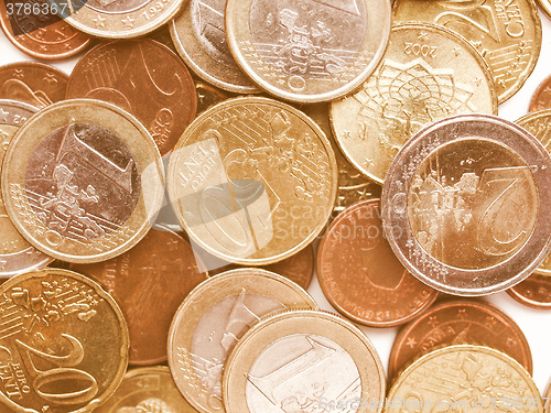 Image of  Euro coins vintage