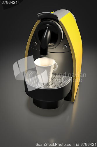 Image of modern coffee machine