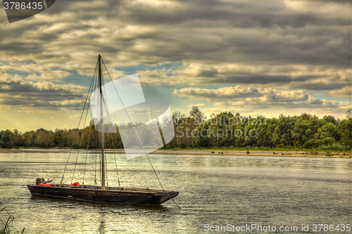 Image of Wooden Boat on Loire Valley