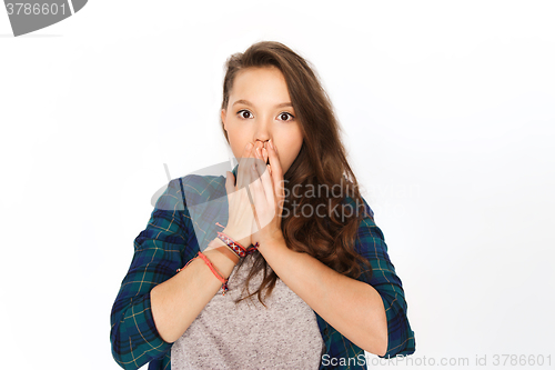 Image of scared teenage girl