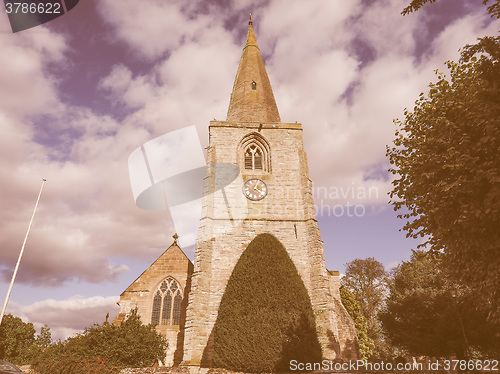 Image of St Mary Magdalene church in Tanworth in Arden vintage