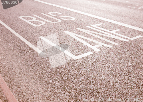 Image of  Bus lane vintage