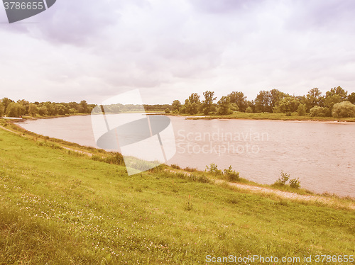 Image of Elbe river vintage