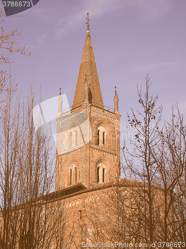 Image of San Domenico church in Chieri vintage