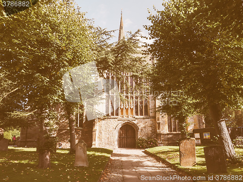 Image of Holy Trinity church in Stratford upon Avon vintage