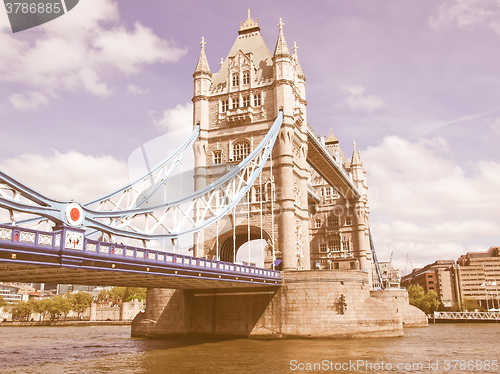 Image of Tower Bridge, London vintage