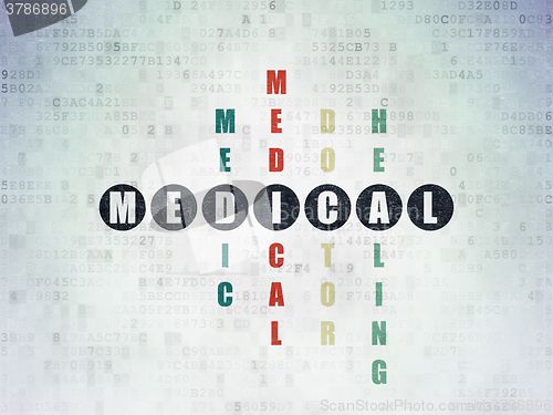 Image of Healthcare concept: Medical in Crossword Puzzle