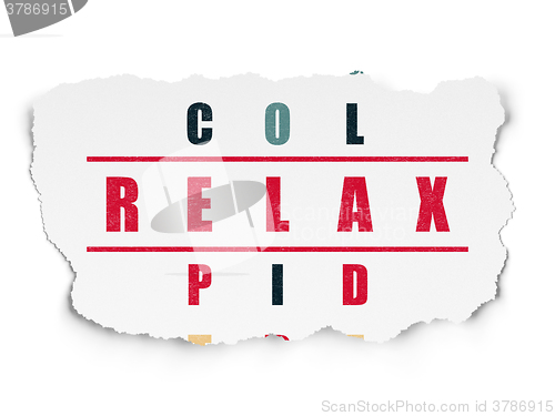 Image of Entertainment, concept: Relax in Crossword Puzzle