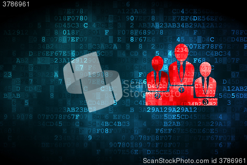 Image of Business concept: Business Team on digital background