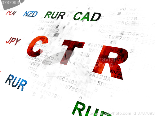 Image of Business concept: CTR on Digital background