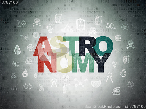 Image of Science concept: Astronomy on Digital Paper background