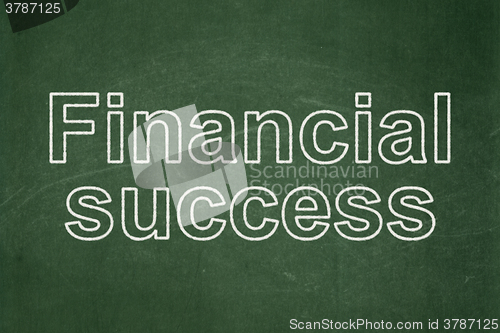 Image of Money concept: Financial Success on chalkboard background