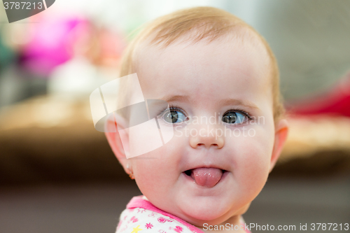 Image of Happy cute little girl