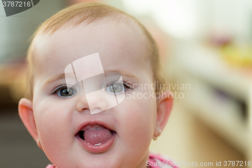 Image of Happy cute little girl