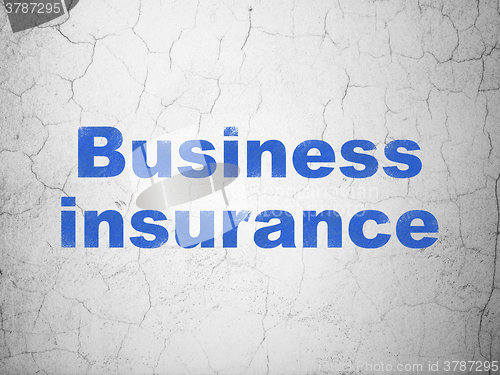 Image of Insurance concept: Business Insurance on wall background