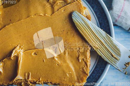Image of Peanut butter sandwiches or toasts