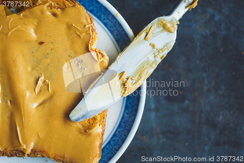 Image of Peanut butter sandwiches or toasts