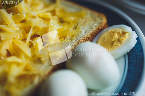 Image of Sandwich toast bread for breakfast with cheese 