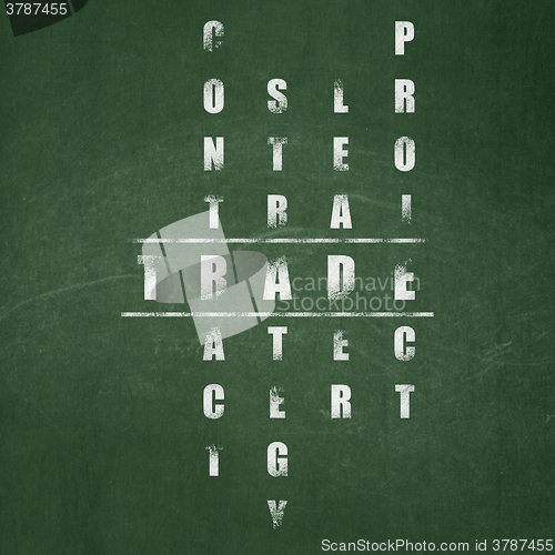 Image of Finance concept: Trade in Crossword Puzzle