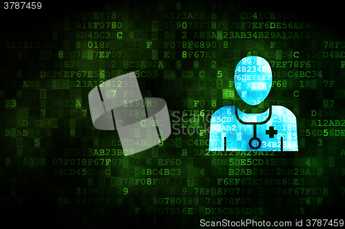 Image of Healthcare concept: Doctor on digital background