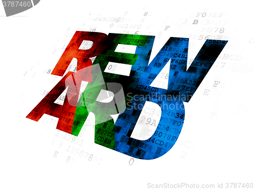 Image of Business concept: Reward on Digital background