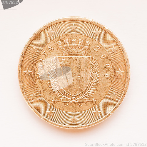 Image of  Maltese Euro coin vintage