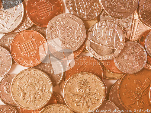 Image of  Pound coins vintage