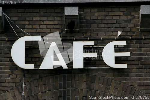 Image of cafe sign