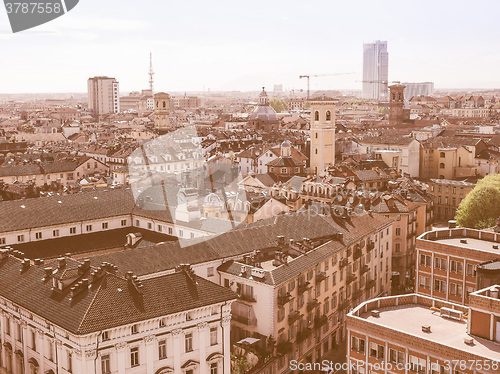Image of Aerial view of Turin vintage