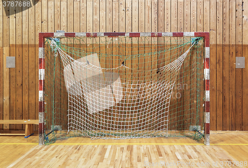 Image of Retro indoor soccer goal