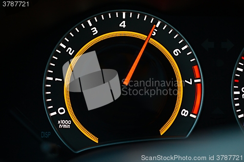 Image of Tachometer car dashboard