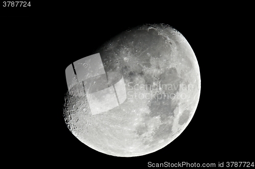 Image of Moon detailed closeup