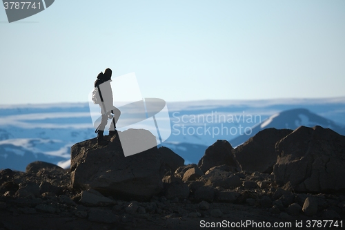 Image of Standing on a cliff