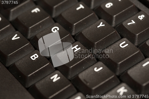 Image of Black Keyboard Detail
