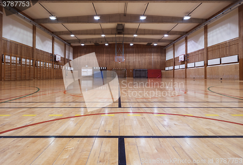 Image of Retro indoor gymnasium