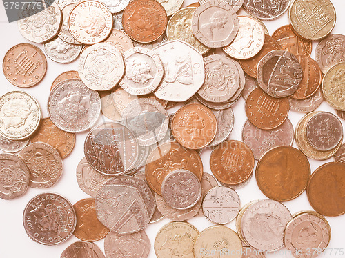 Image of  Pound coins vintage