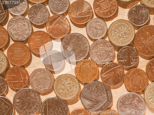 Image of  Pound coins vintage