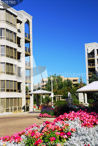 Image of Modern condominium buildings