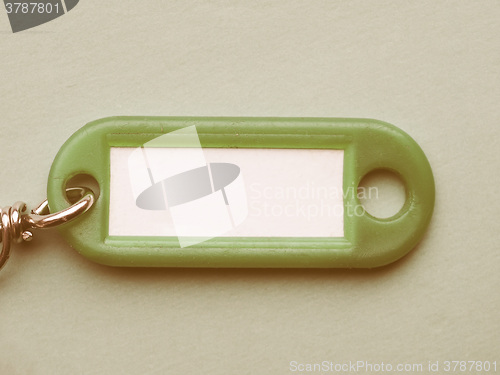 Image of  Green keyring vintage