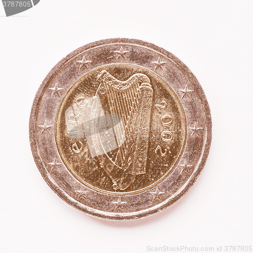 Image of  Irish 2 Euro coin vintage