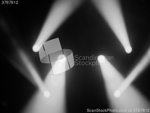 Image of Black and white Concert lights