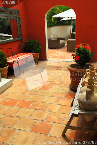 Image of Courtyard of a villa